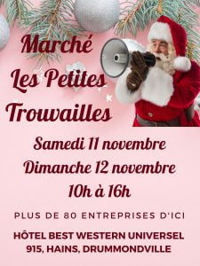 Marché Les Petites Trouvailles - Drummondville - 11-12 novembre 2023