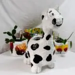 Pot décoratif en forme de vache